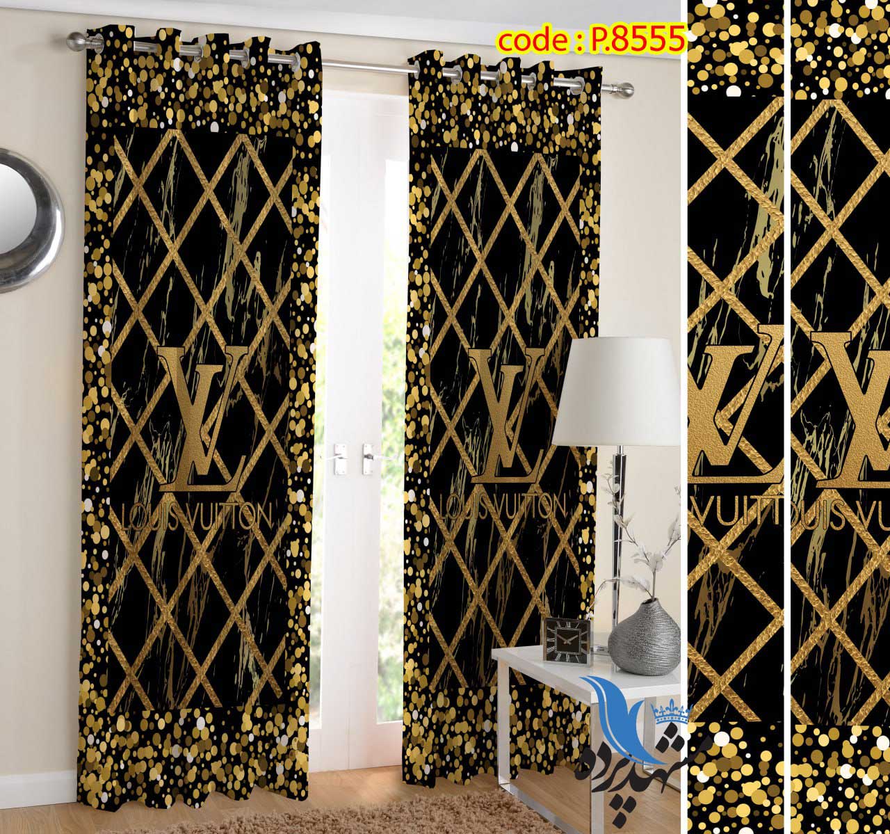 پرده پانچ طرح لوگو کد p8555