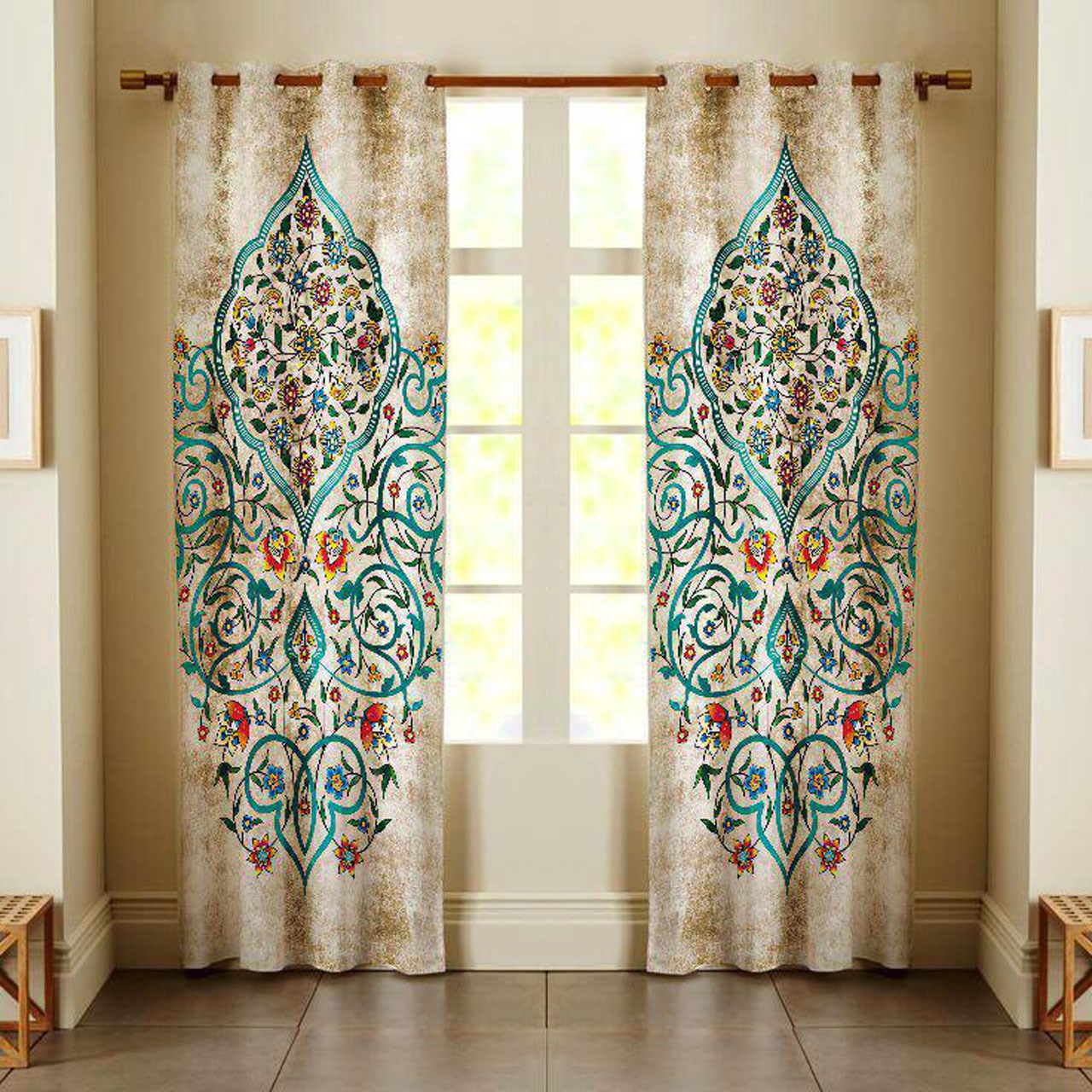 مجموعه دو عددی پرده مینوتو هوم مدل SA-044 ارتفاع 300 سانتی متر