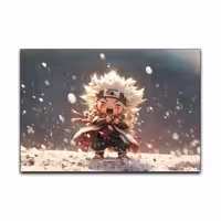 تابلو شاسی گوفی مدل چیبی جیراییا انیمه ناروتو کیوت و بامزه طرح Jiraiya Chibi Naruto Anime کد SNW39 | دنیای قاب