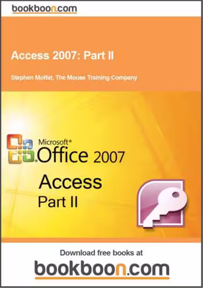 خرید و دانلود نسخه کامل کتاب Access 2007. Part II