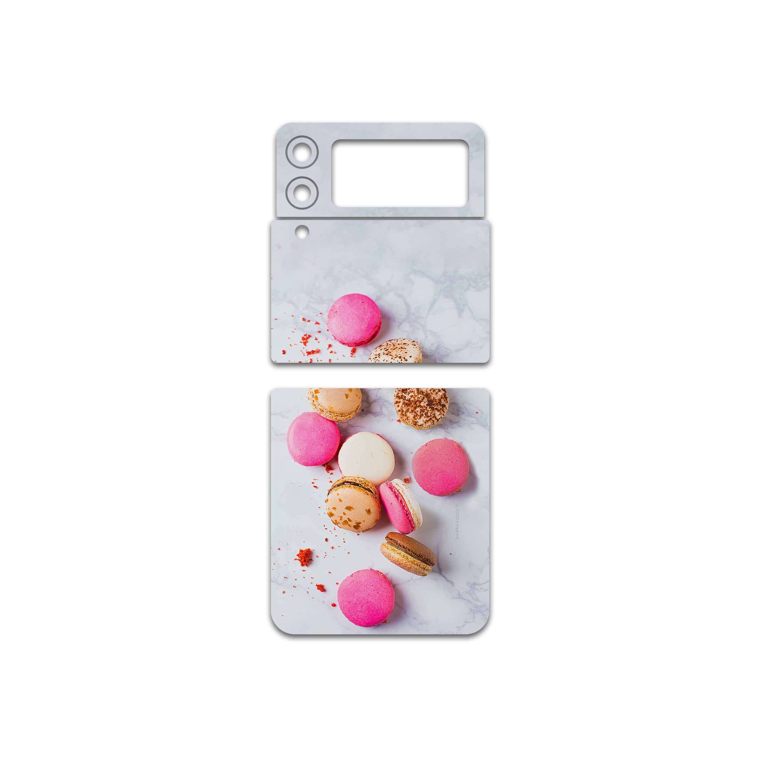 برچسب پوششی ماهوت مدل Macaron-cookie مناسب برای گوشی موبایل سامسونگ Galaxy Z Flip3 5G