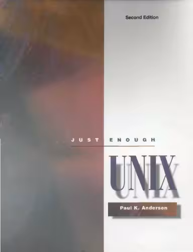 خرید و دانلود نسخه کامل کتاب Just Enough Unix