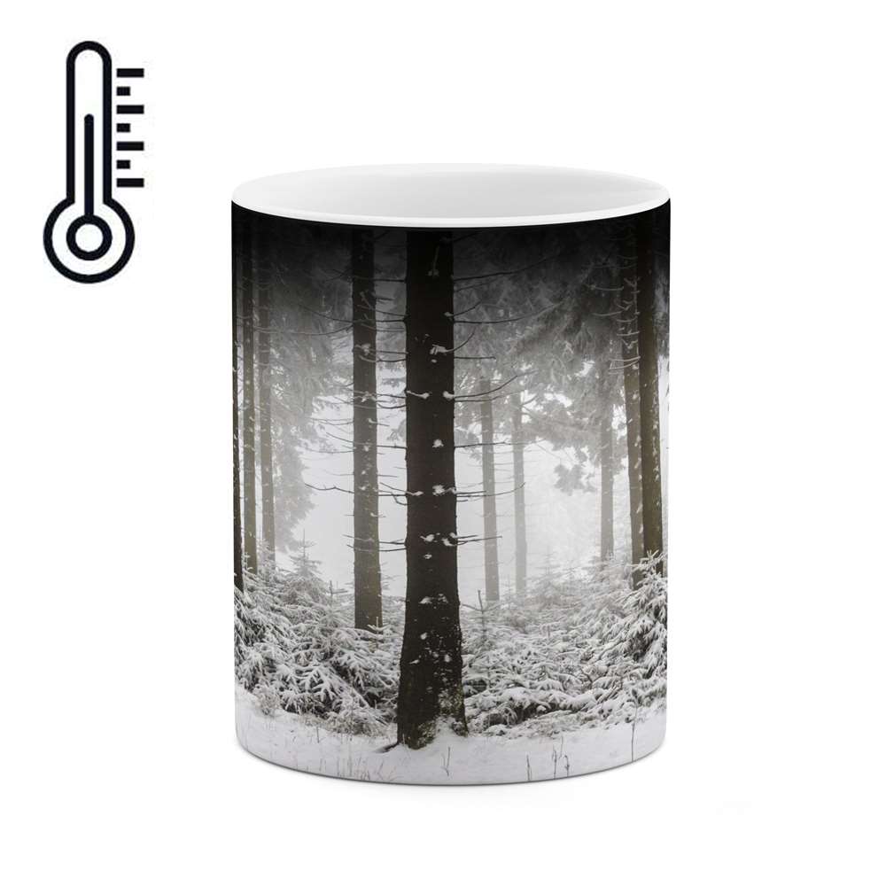 ماگ حرارتی کاکتی طرح منظره برفی مدل mgh14984