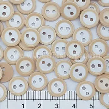 دکمه پیراهنی 18 سه لایه کرم بسته ای