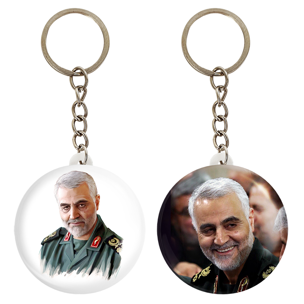 جاکلیدی خندالو مدل سردار قاسم سلیمانی کد 26102612 مجموعه 2 عددی