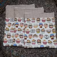 ست سه تایی کیسه سبزی یا نان  طرح کاپ کیک