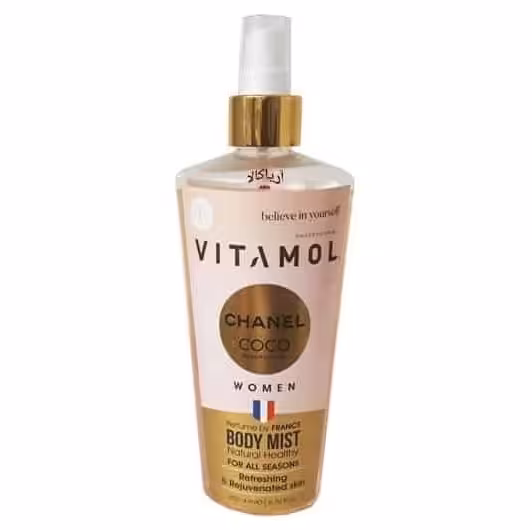 ویتامول بادی اسپلش زنانه 250 میل VITAMOL رایحه COCO CHANEL