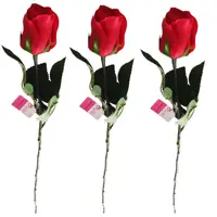 گل مصنوعی تولیپ مدل رز کد 272 مجموعه 3 عددی