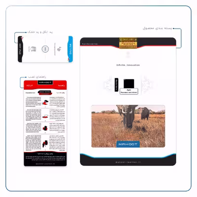 برچسب پوششی ماهوت مدل Elephant مناسب برای تبلت اپل iPad mini 2 2013 A1491