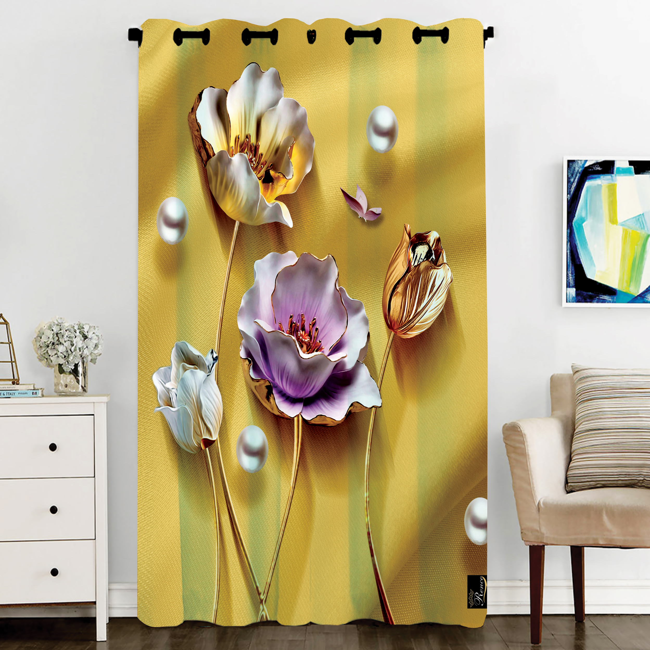 پرده مدل C3-50824 سایز 290x140 سانتی متر 