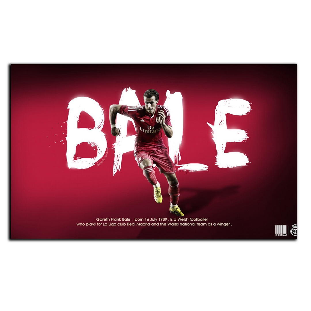 تابلو شاسی بکلیت طرح بازیکن فوتبال گرت باله تیم رئال مادرید مدل SH-S6630