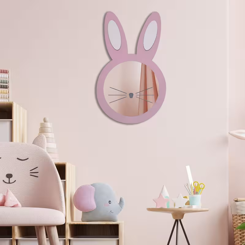 آینه اتاق کودک طرح خرگوش مدل MKids26-E