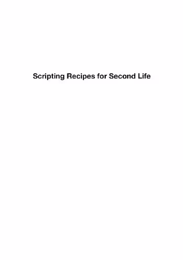 خرید و دانلود نسخه کامل کتاب Scripting Recipes for Second Life
