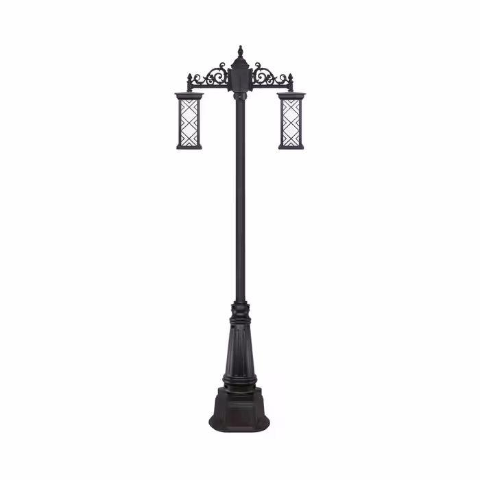 چراغ دو شاخه پارکی و حیاطی بیتانور مدل درتا بلند طرح دار کد 482521BT-96202