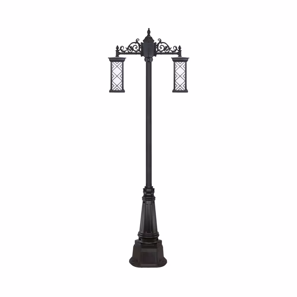 چراغ دو شاخه پارکی و حیاطی بیتانور مدل درتا بلند طرح دار کد 482521BT-96202