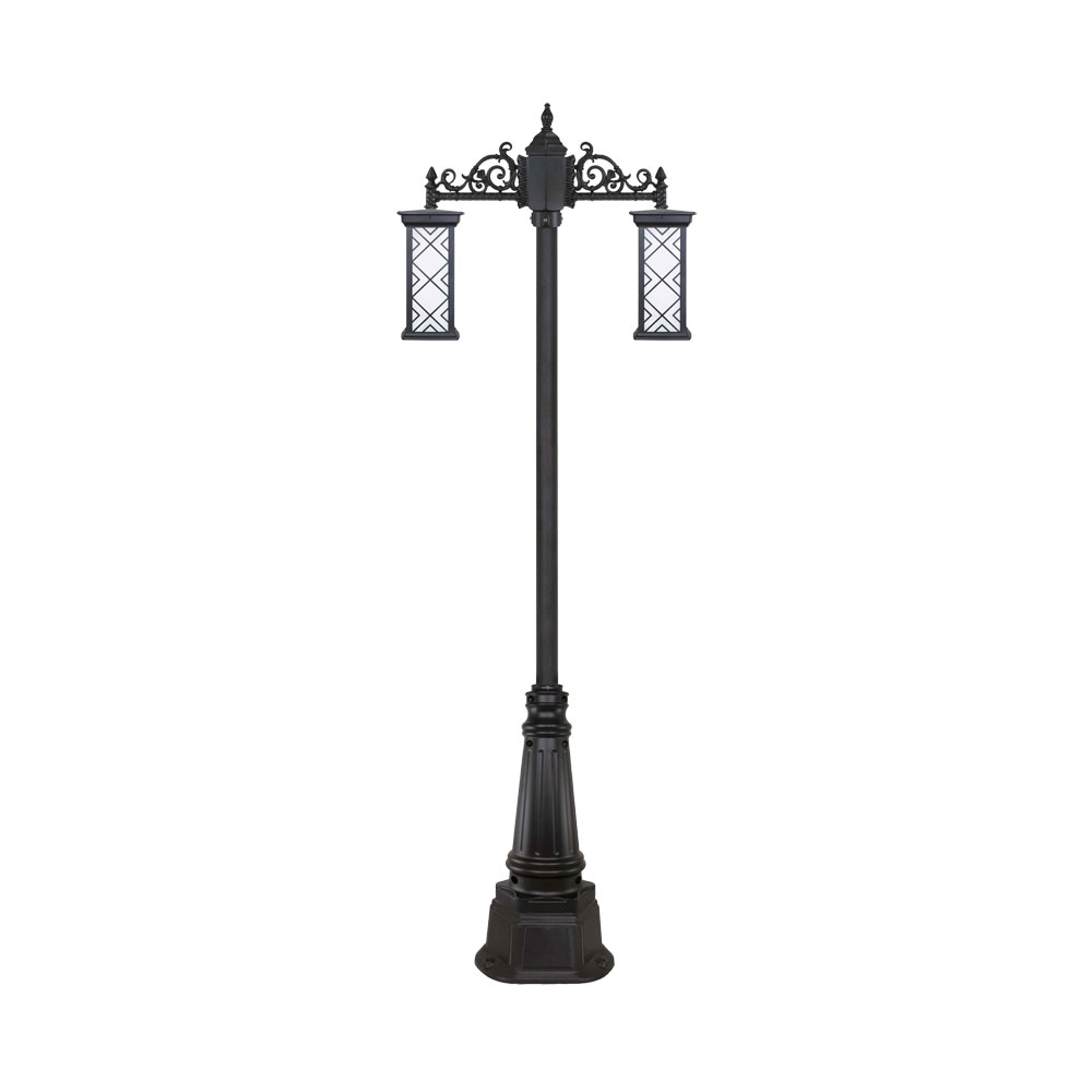 چراغ دو شاخه پارکی و حیاطی بیتانور مدل درتا بلند طرح دار کد 482521BT-96202