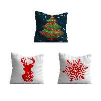  کوسن مدل کریسمس دوروچاپ كد chris104 مجموعه 3 عددى