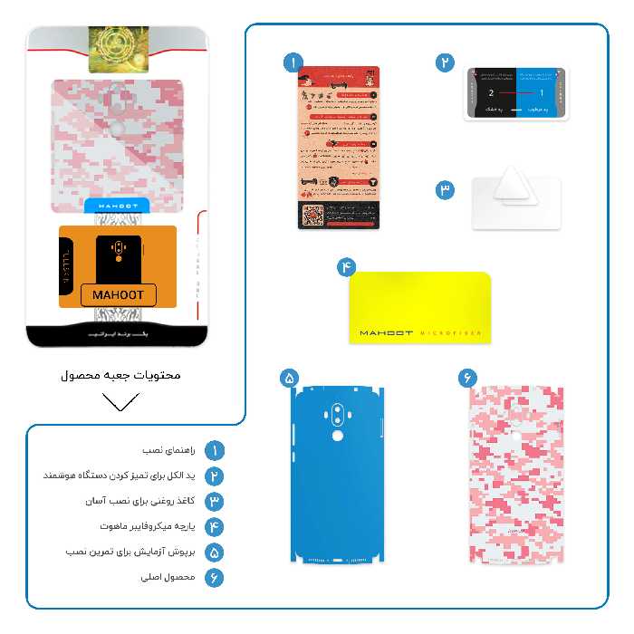 برچسب پوششی ماهوت مدل Army-Pink-pixel-FullSkin مناسب برای گوشی موبایل هوآوی Mate 9