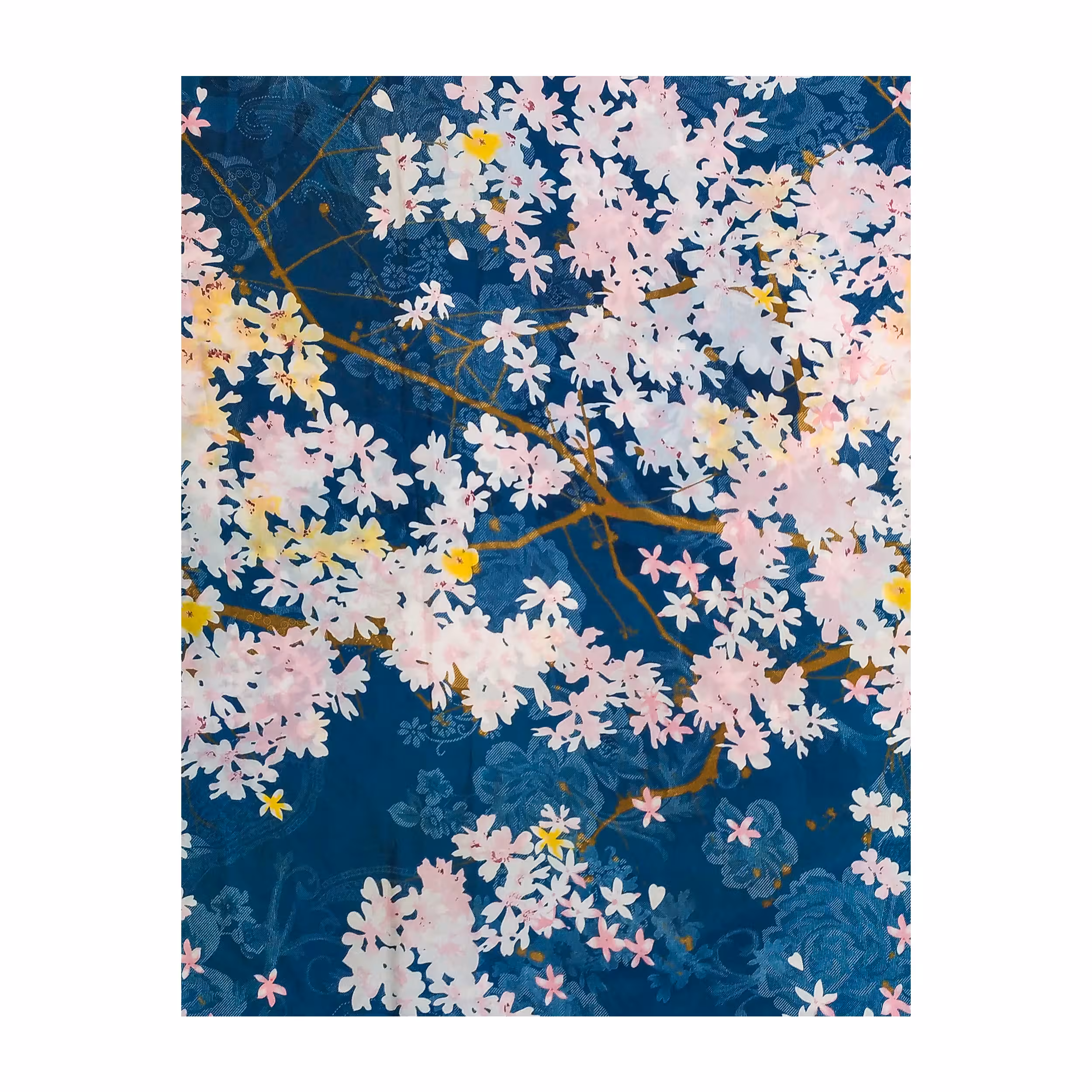 ملحفه آدنو مدل شکوفه کد CH60 دونفره سایز 160x200 سانتی متر