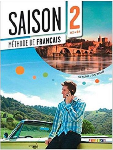 کتاب آموزشی فرانسه Saison niveau 2 A2/B1 – livre de l’eleve cahier dvd (رنگی)