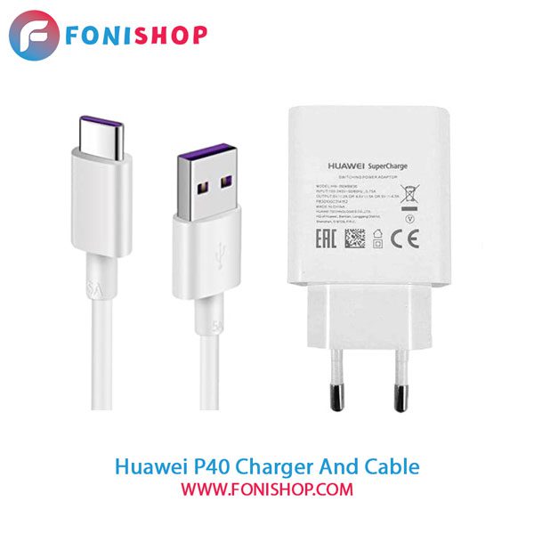 کابل و شارژر سوپر فست شارژ اصلی هواوی Huawei P40