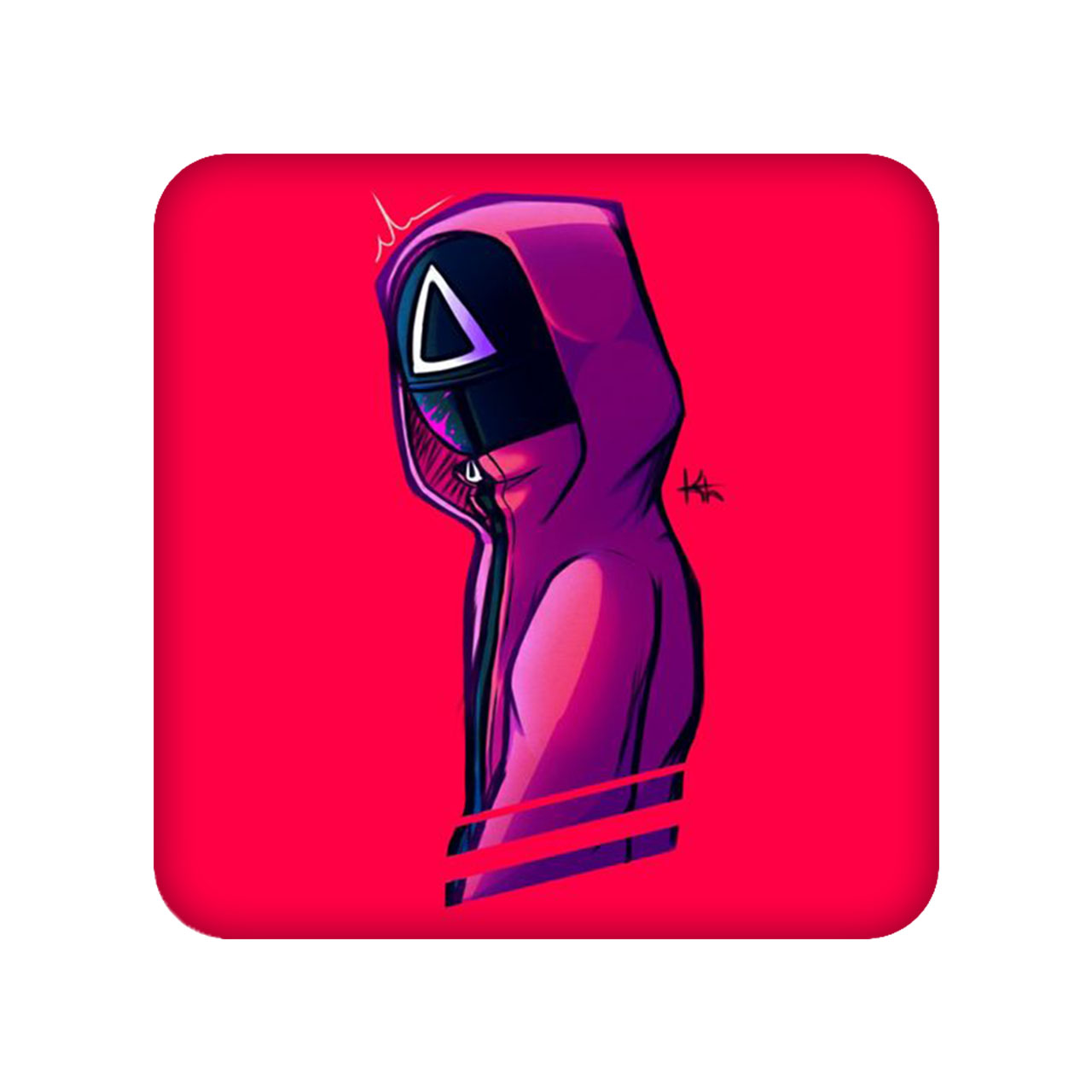 زیر لیوانی مدل Squid game کد 2191