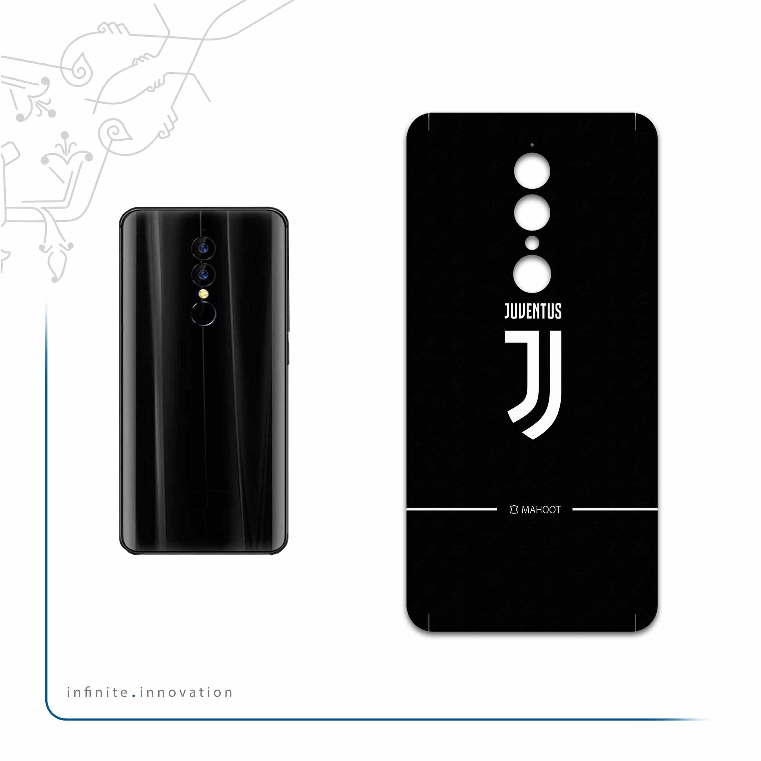 برچسب پوششی ماهوت مدل Juventus مناسب برای گوشی موبایل یومی A1 Pro