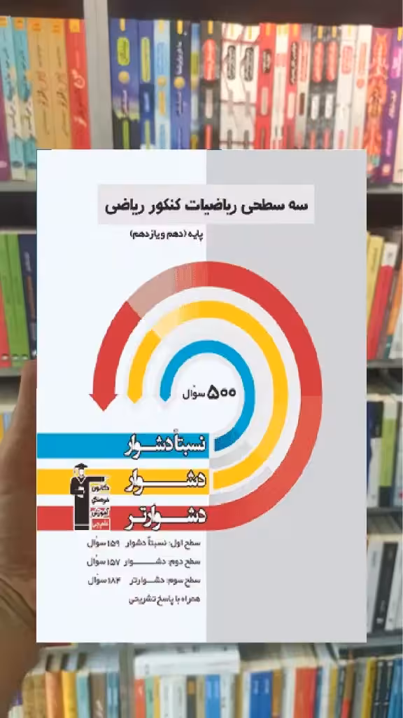 سه سطحی ریاضیات کنکور ریاضی قلم چی - بانک کتاب ماندگار-قیمت-خرید-کتاب-کمک-درسی-کنکور-دانشگاهی