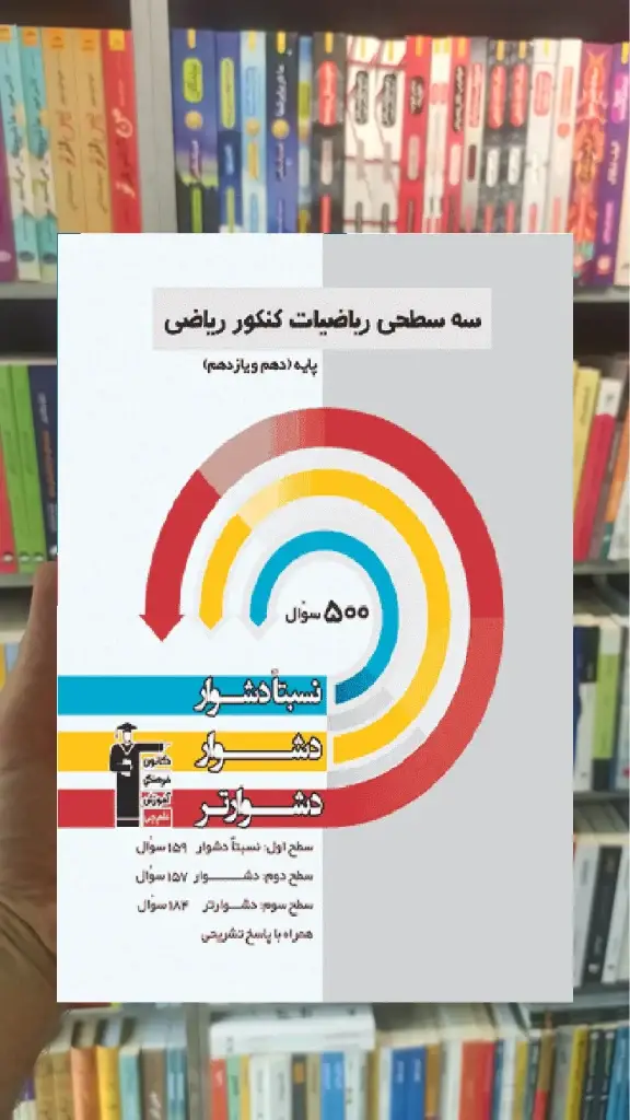 سه سطحی ریاضیات کنکور ریاضی قلم چی - بانک کتاب ماندگار-قیمت-خرید-کتاب-کمک-درسی-کنکور-دانشگاهی
