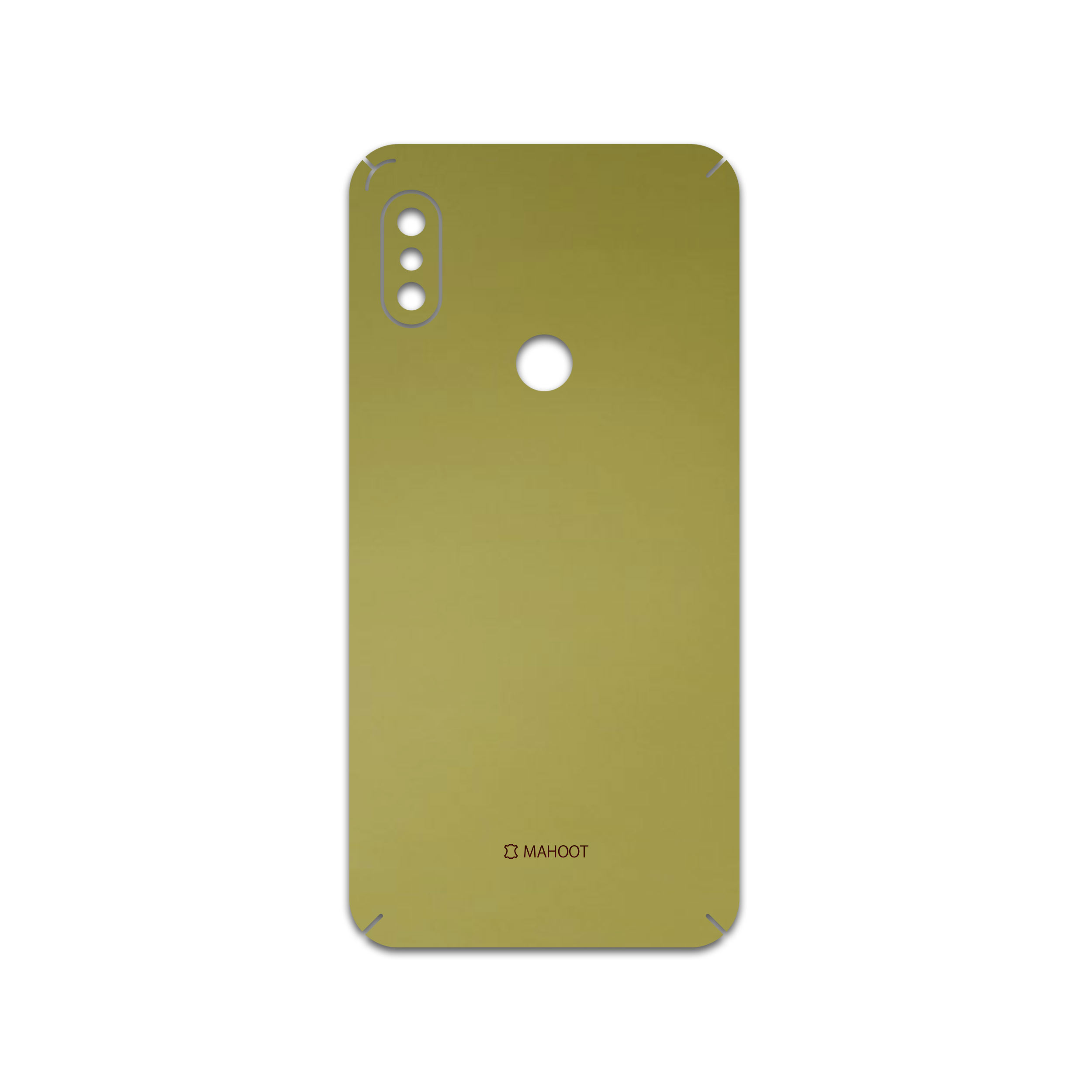 برچسب پوششی ماهوت مدل Matte-Gold مناسب برای گوشی موبایل شیائومی Redmi Note 6 Pro