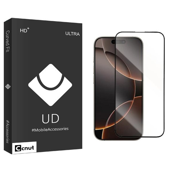 محافظ صفحه نمایش شیشه ای کوکونات مدل UDBnewpkg مناسب برای گوشی موبایل اپل iPhone 16 Pro | کالا برتری