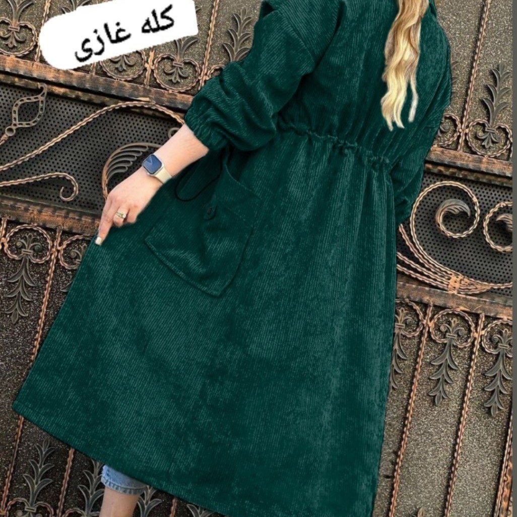 مانتو پاییزه مخمل