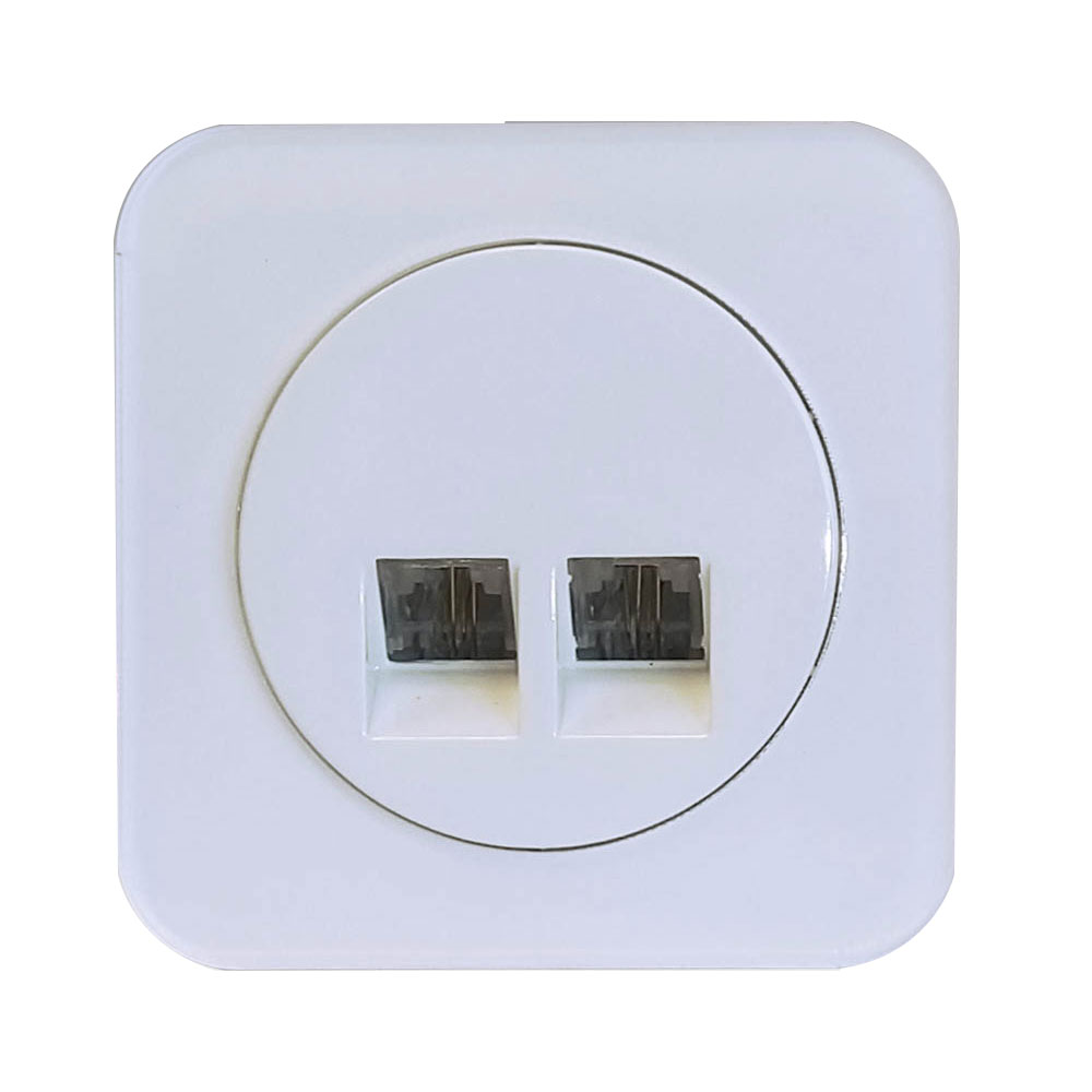 سوکت تلفن دوقلو دلند پلاس مدل آدا پلکسی