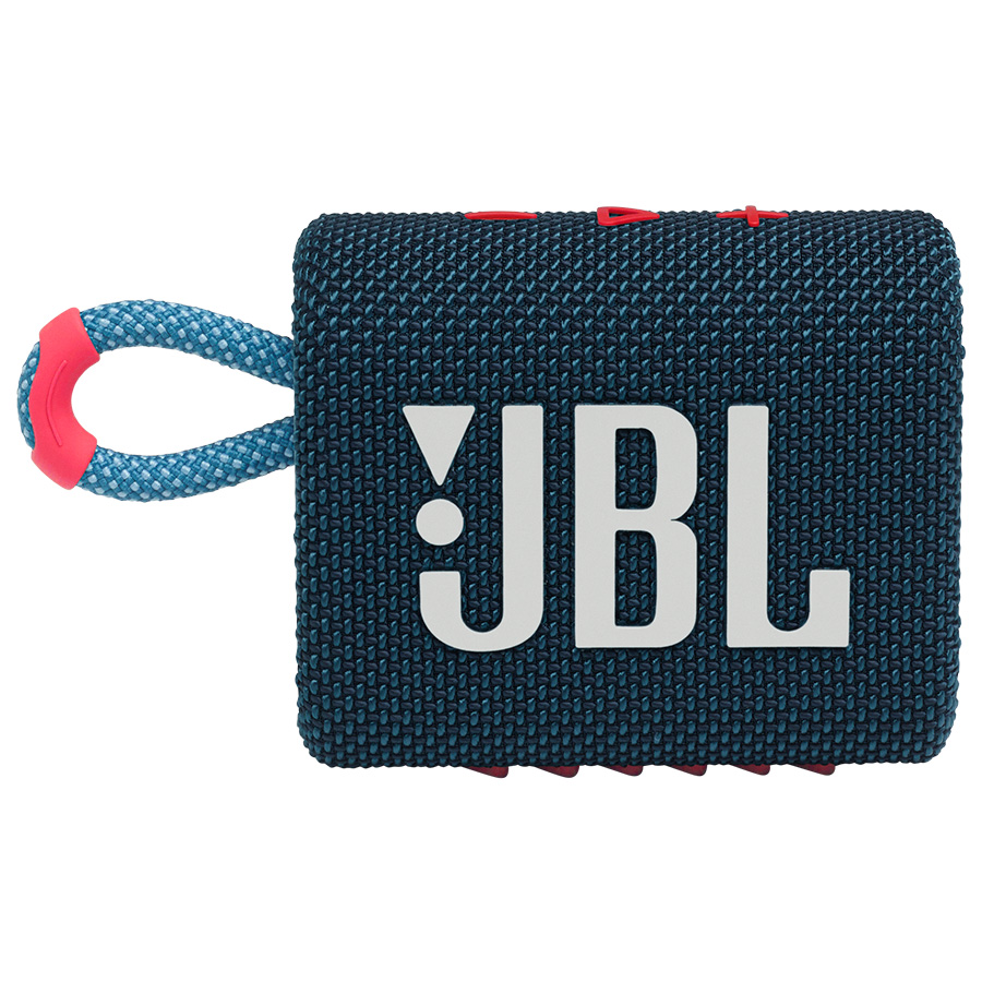 اسپیکر جی بی ال پرتابل بلوتوث ضد آب مدل JBL GO 3 آبی صورتی - Hiapple.ir