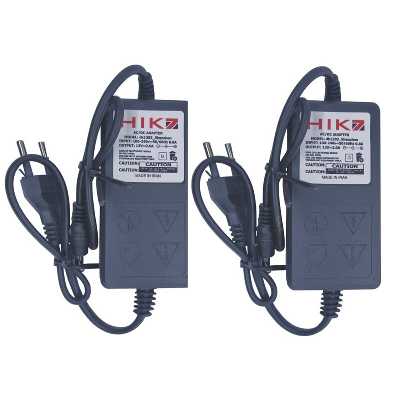 آداپتور برق 12 ولت 2 آمپر مدل Hik7 بسته 2 عددی