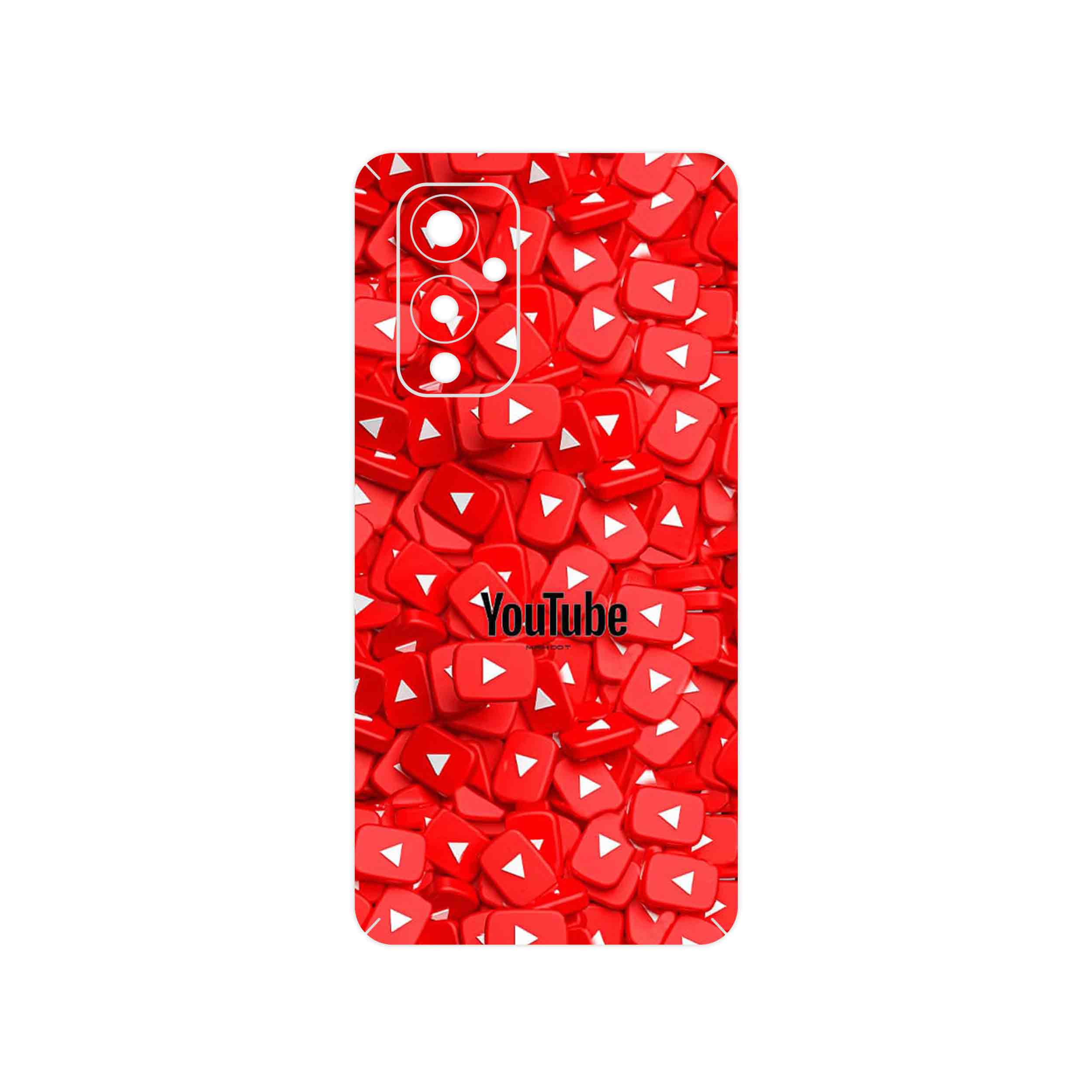 برچسب پوششی ماهوت مدل Youtube مناسب برای گوشی موبایل وان پلاس 9