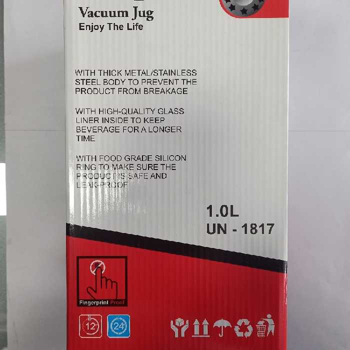 فلاسک مدل شیشه ای کد UN - 1817 گنجایش 1 لیتر