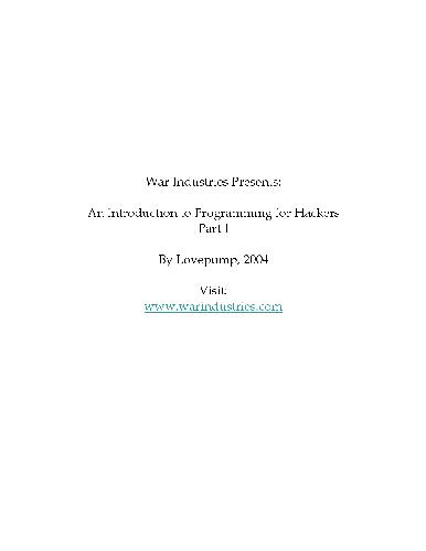 خرید و دانلود نسخه کامل کتاب An Introduction to Programming for Hackers