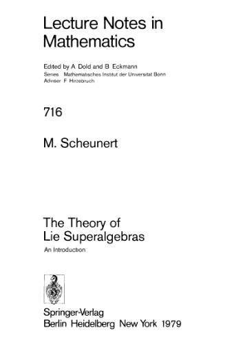 خرید و دانلود نسخه کامل کتاب The Theory of Lie Superalgebras