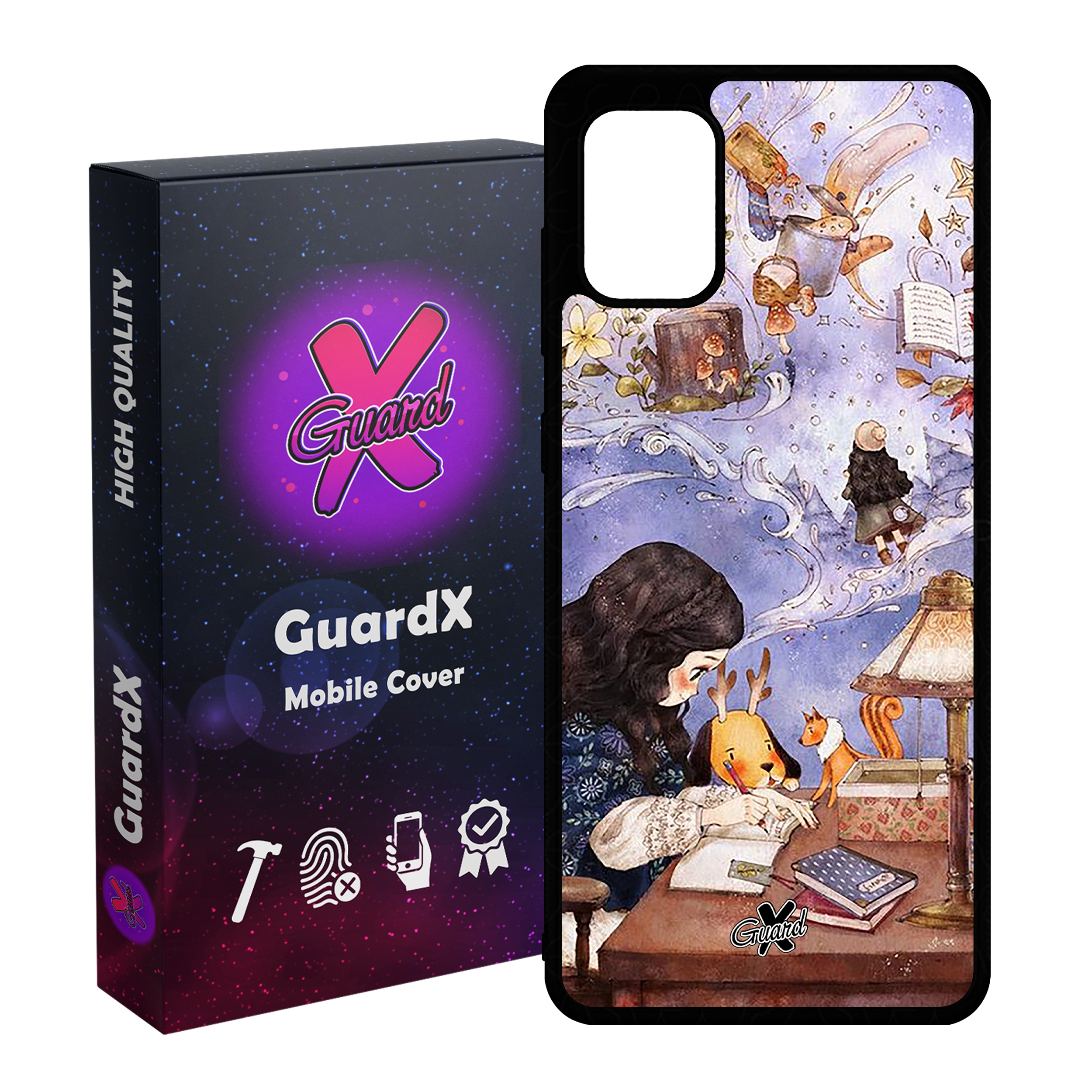 کاور گارد ایکس طرح دختر مدل Glass10293 مناسب برای گوشی موبایل سامسونگ Galaxy A31