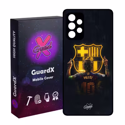 کاور گارد ایکس طرح Messi مدل Glass10196 مناسب برای گوشی موبایل سامسونگ Galaxy A32 4G