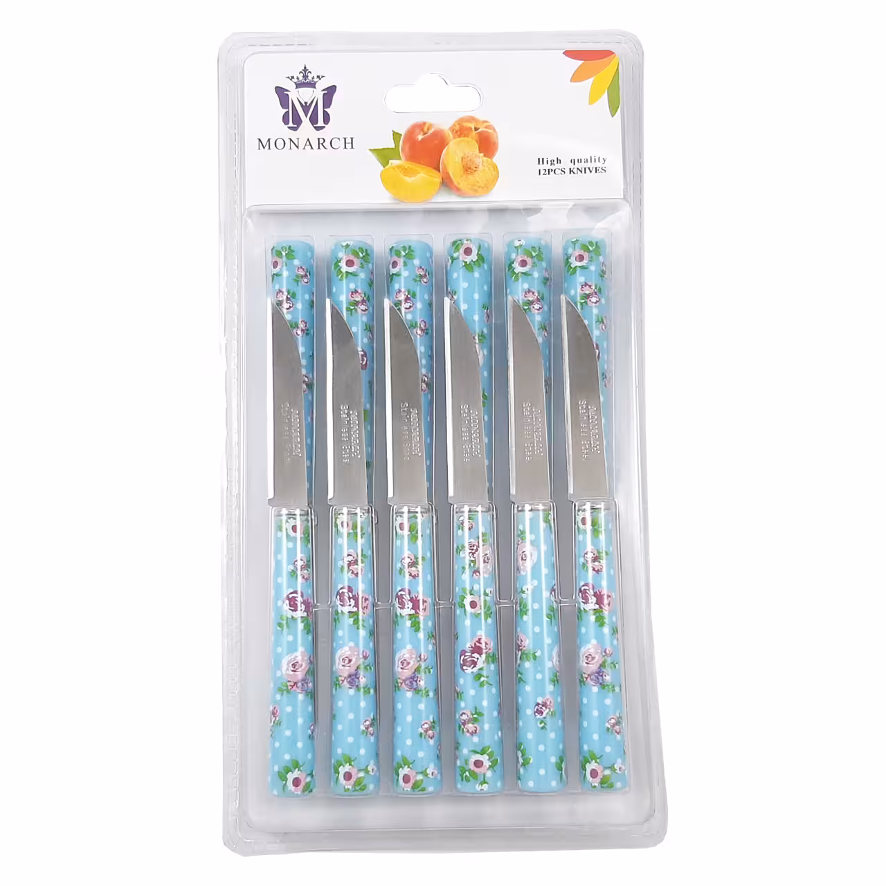 چاقو میوه خوری مونارچ کد M5 بسته 12 عددی
