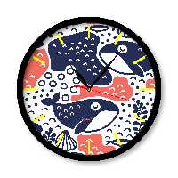 ساعت دیواری راویتا طرح نهنگ مدل 1005