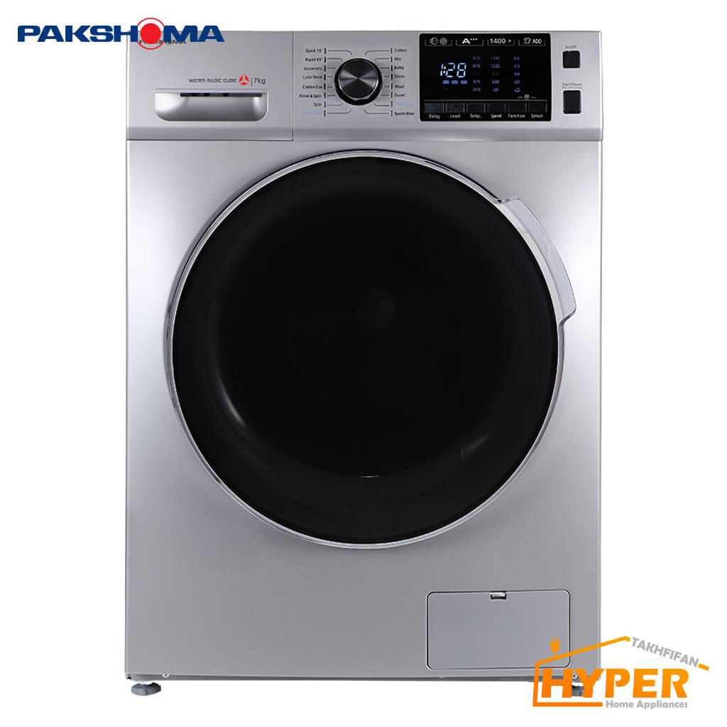 ماشین لباسشویی پاکشوما BWF-40702 ST نقره ای 7 کیلویی