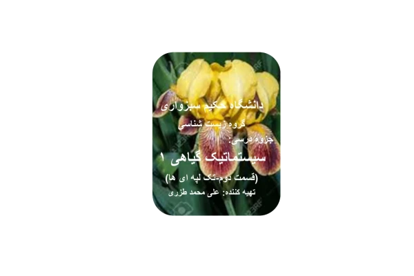 سیستماتیک گیاهی 🔬 - کتابخانه مجازی واتیکان