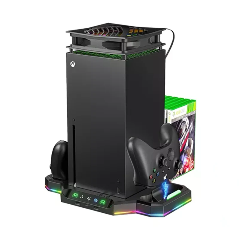 پایه شارژر و فن RGB چند منظوره Xbox Series X آی پلی HBX-608