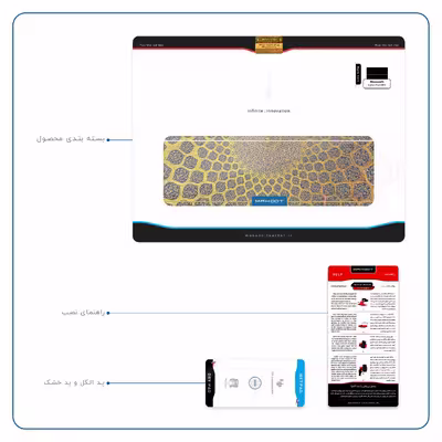 برچسب پوششی ماهوت مدل Iran-Tile2 مناسب برای تبلت مایکروسافت Surface Pro 3 2014