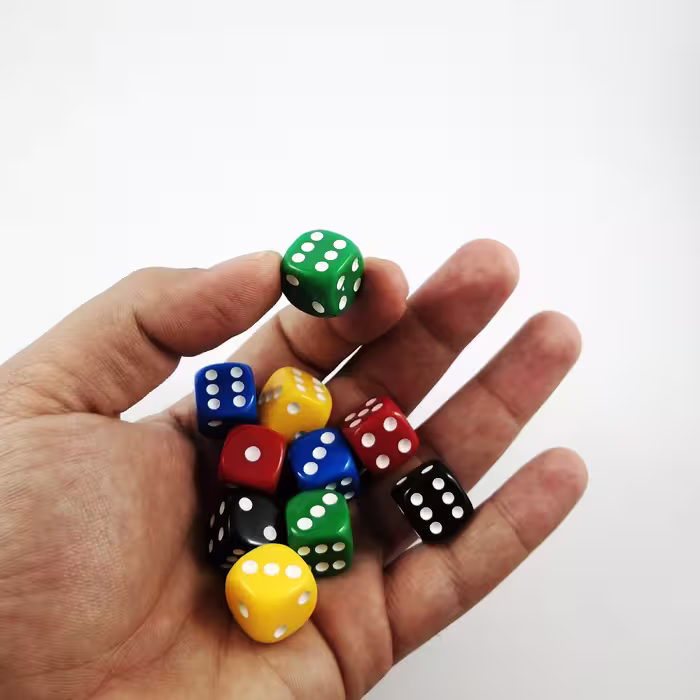 تاس بازی مدل Round Dice کد ATY-1010 مجموعه 10 عددی