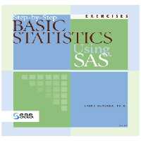 خرید و دانلود نسخه کامل کتاب Step-By-Step Basic Statistics Using SAS. Exercises