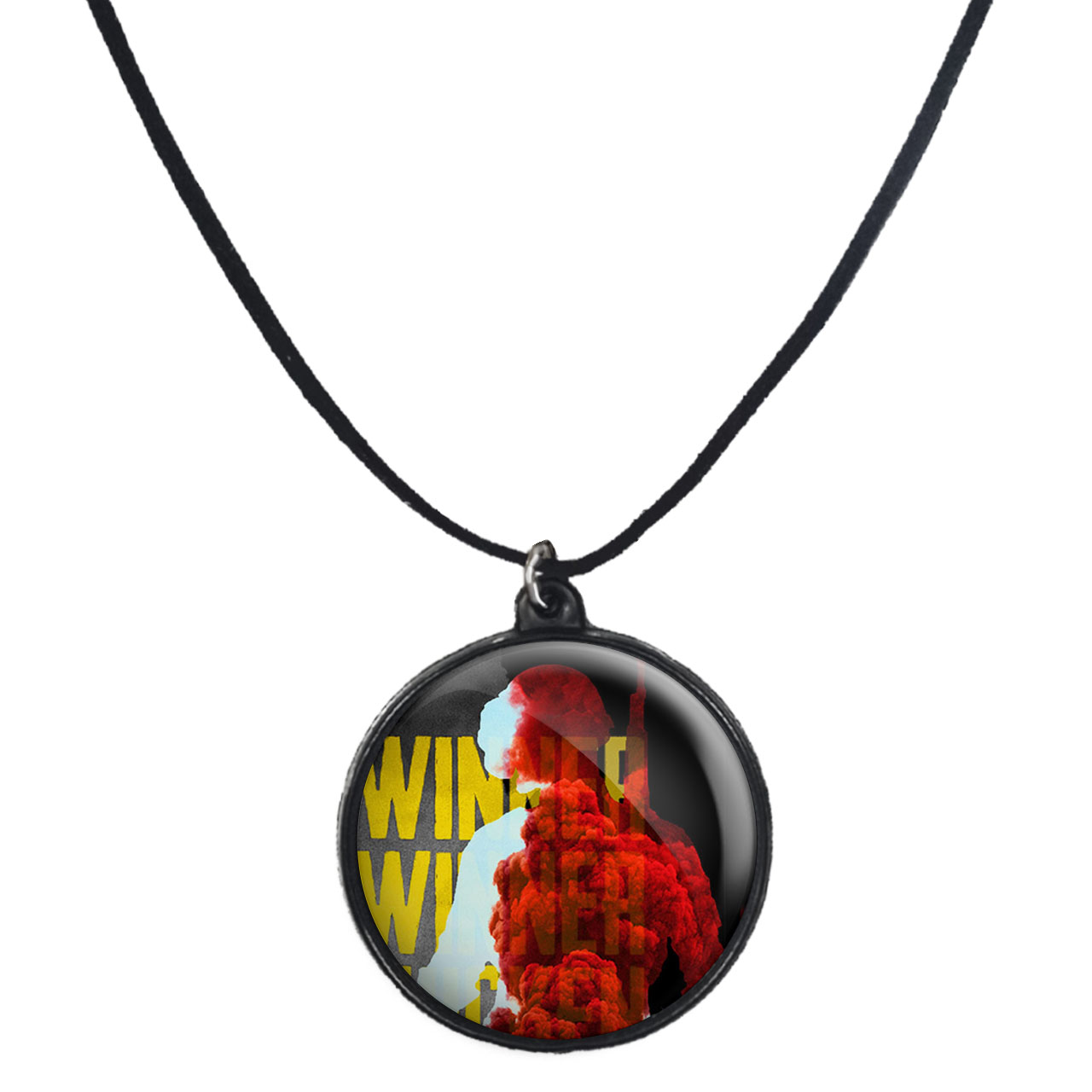 گردنبند پرمانه طرح PUBG کد pmb.28013 مدل دو طرفه